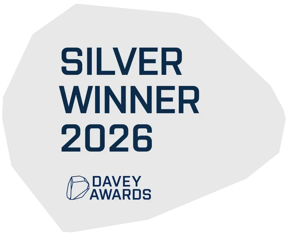 Davey Awards 2026 Silver badge.