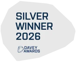 Workshop Digital won Silver at the 2026 Davey Awards for the Integrated Campaign – Rebranding/Brand Refresh category