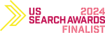 US Search Awards 2024 finalist badge