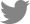 Twitter logo in gray
