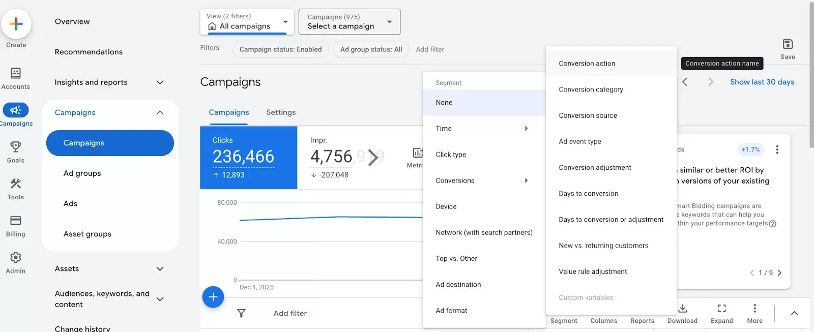 Google Ads Verifying Data