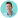 Headshot of Andrew Miller on a teal circle background.