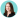 Portrait of Kate Pyle on a teal circle background.