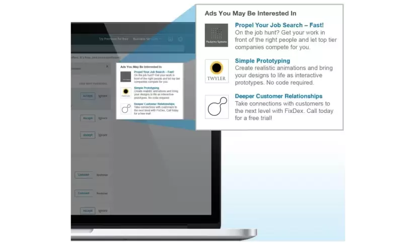 Linkedin Text Ad sample