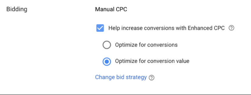 New Bidding Strategy: Maximize For Conversion Value