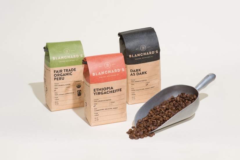 Blanchard's Coffee Roasting Company - branding by Skirven & Croft