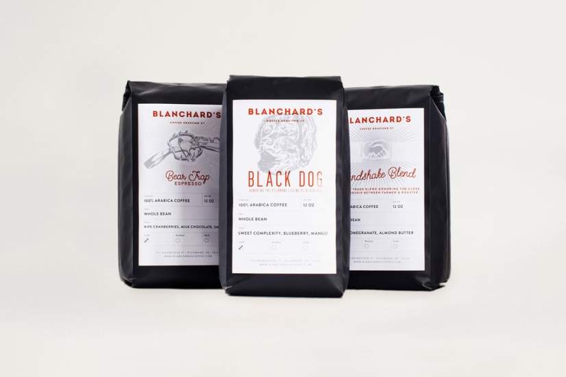 Blanchard's Coffee product design