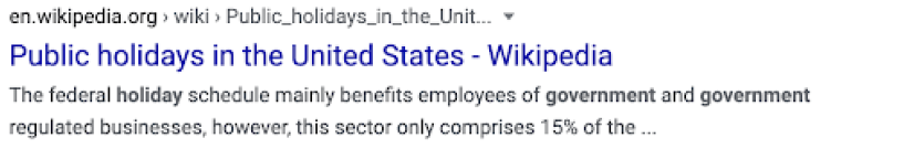 Screenshot of a long meta description that is truncated at the end