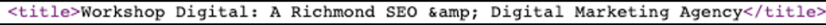 title tag screenshot