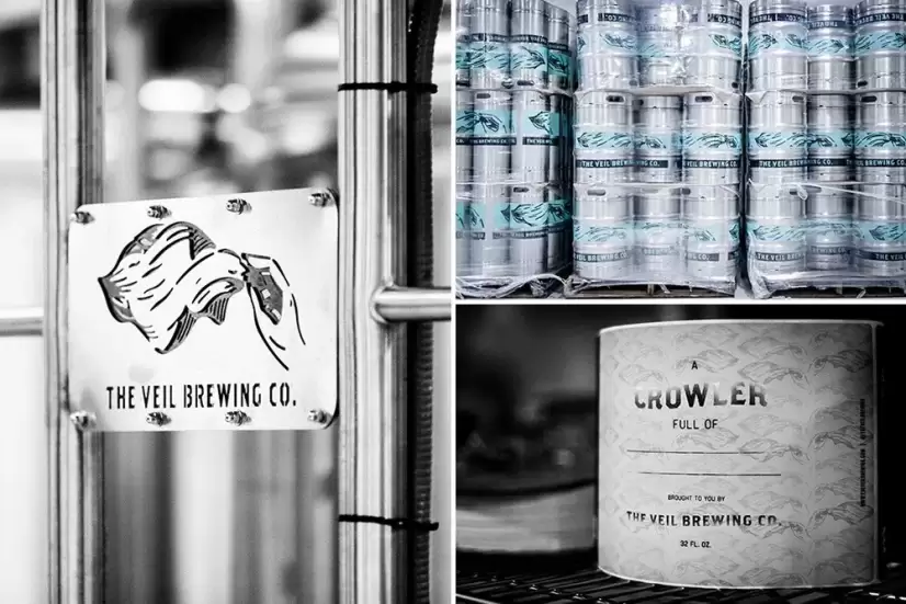 Image of The Veil Brewing Co. cans