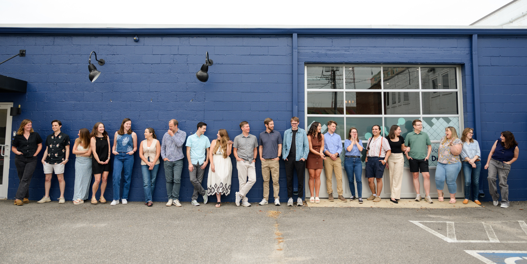 The Workshop Digital team in front of our office at the 2025 Onsite