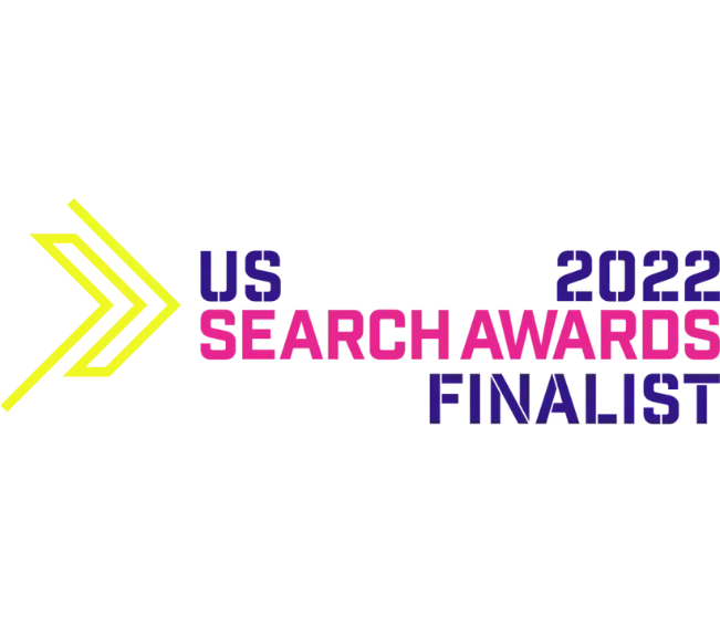 US Search Awards Finalist 2022 badge.