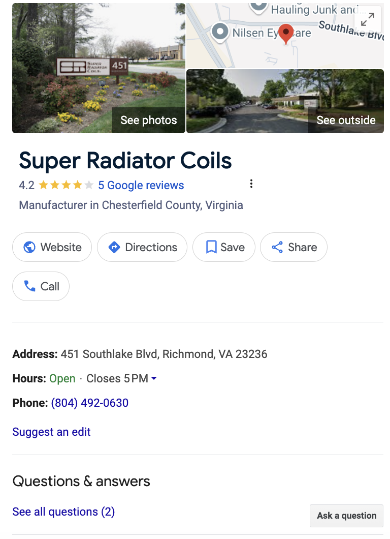 Optimized Google Business Profile