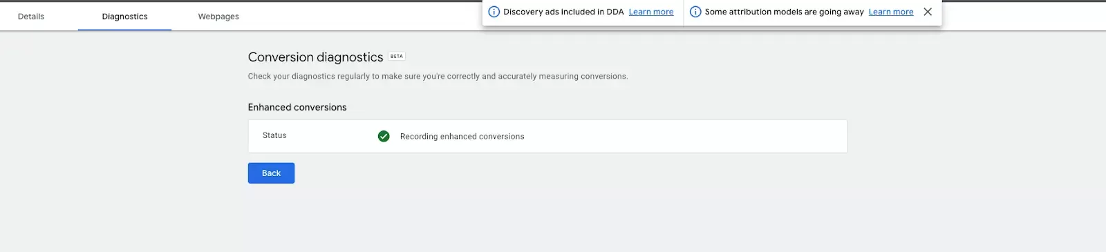 Screenshot of Google Ads interface to submit and publish.